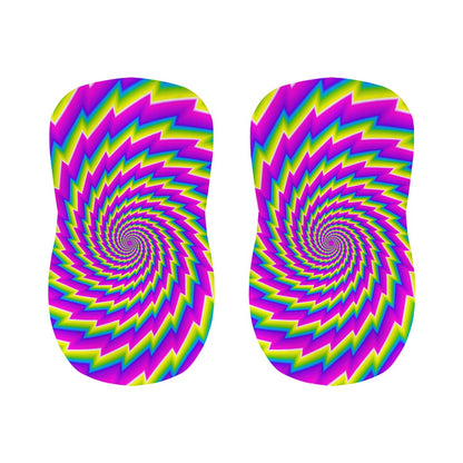 Abstract Twisted Moving Optical Illusion Bar Stool Covers