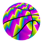 Abstract Twisted Moving Optical Illusion Basketball