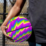 Abstract Twisted Moving Optical Illusion Basketball