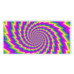 Abstract Twisted Moving Optical Illusion Beach Towel