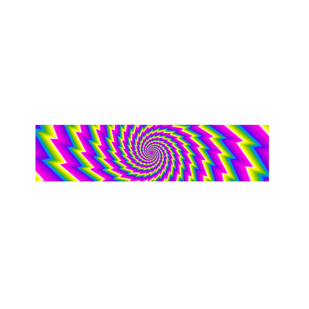 Abstract Twisted Moving Optical Illusion Bed Runner