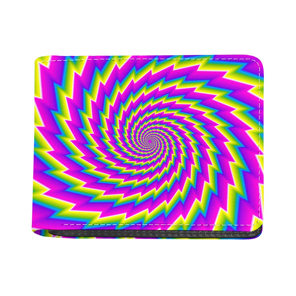 Abstract Twisted Moving Optical Illusion Bifold Wallet