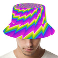 Abstract Twisted Moving Optical Illusion Bucket Hat