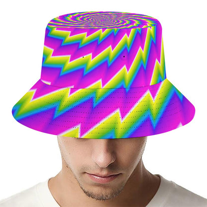 Abstract Twisted Moving Optical Illusion Bucket Hat