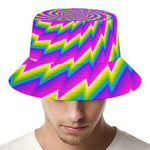 Abstract Twisted Moving Optical Illusion Bucket Hat