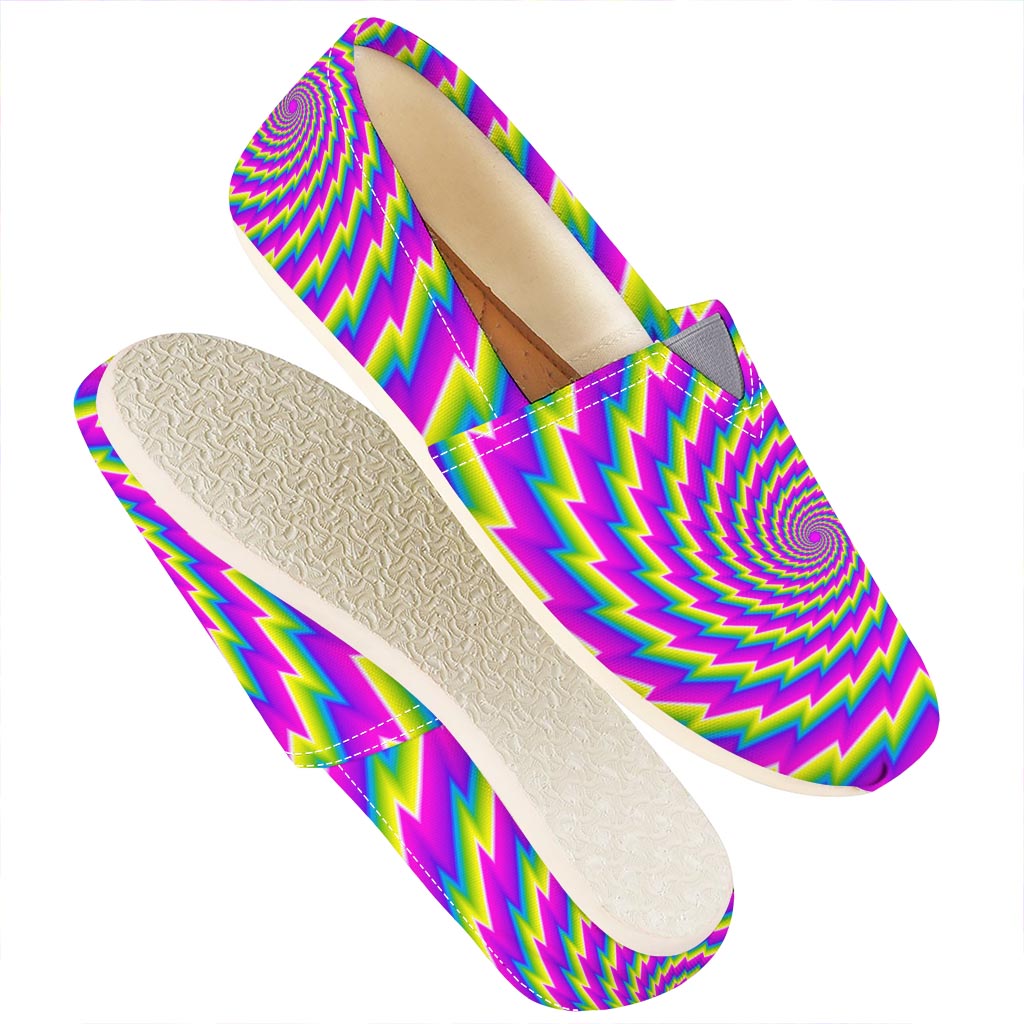 Abstract Twisted Moving Optical Illusion Casual Shoes