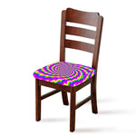 Abstract Twisted Moving Optical Illusion Chair Cushion Cover