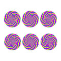 Abstract Twisted Moving Optical Illusion Coaster Set