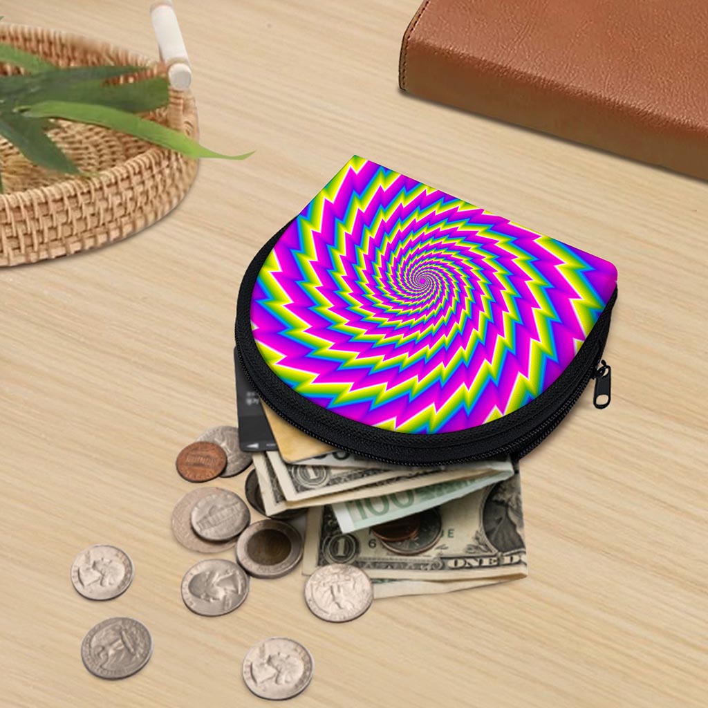 Abstract Twisted Moving Optical Illusion Coin Purse