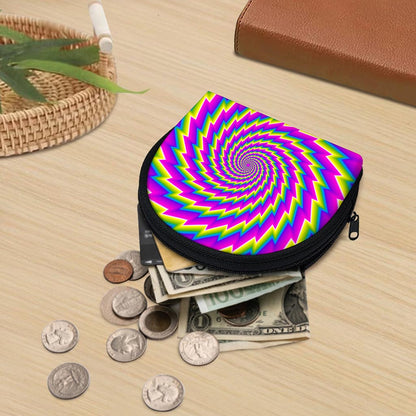 Abstract Twisted Moving Optical Illusion Coin Purse