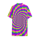 Abstract Twisted Moving Optical Illusion Cotton Hawaiian Shirt
