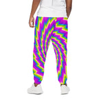 Abstract Twisted Moving Optical Illusion Cotton Pants