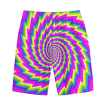 Abstract Twisted Moving Optical Illusion Cotton Shorts