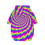Abstract Twisted Moving Optical Illusion Dog Zip Up Hoodie