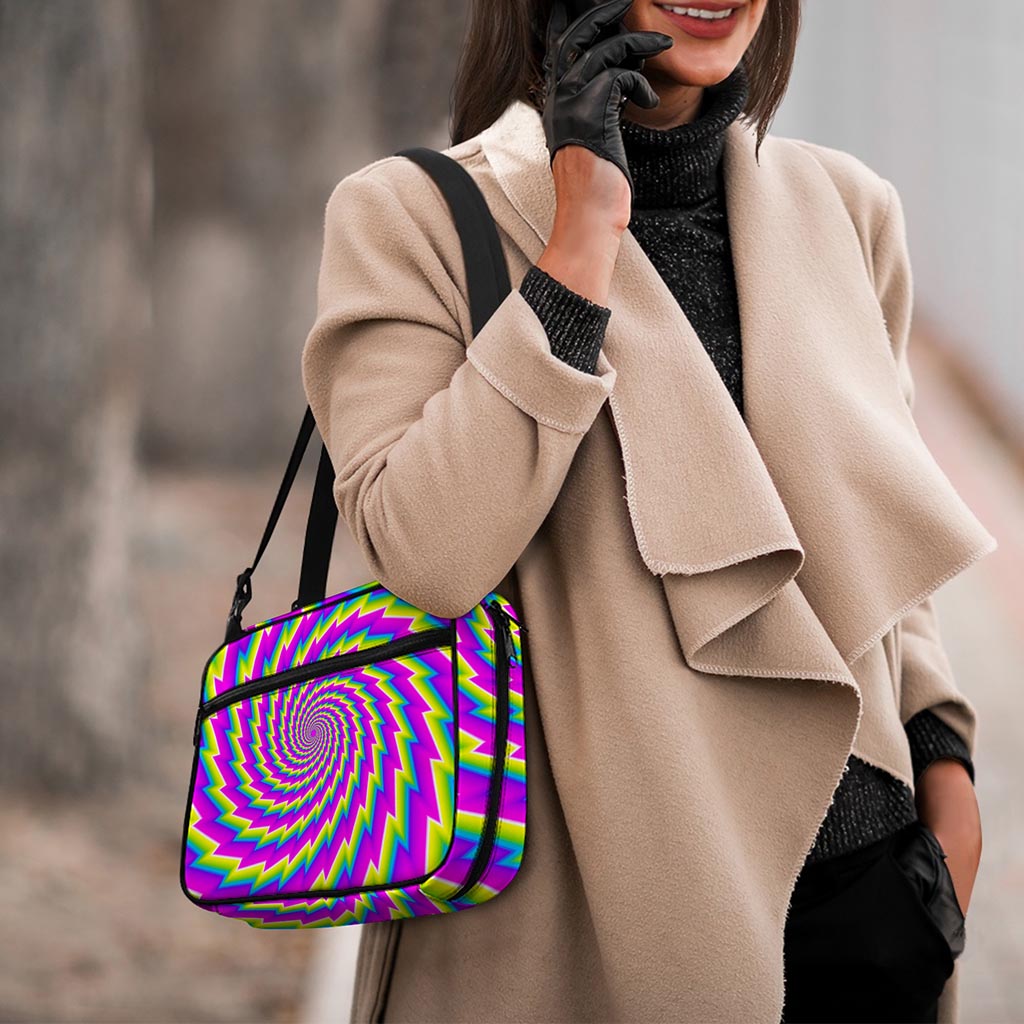 Abstract Twisted Moving Optical Illusion Double Strap Bible Bag