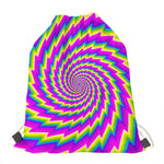 Abstract Twisted Moving Optical Illusion Drawstring Bag