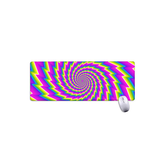 Abstract Twisted Moving Optical Illusion Extended Mouse Pad