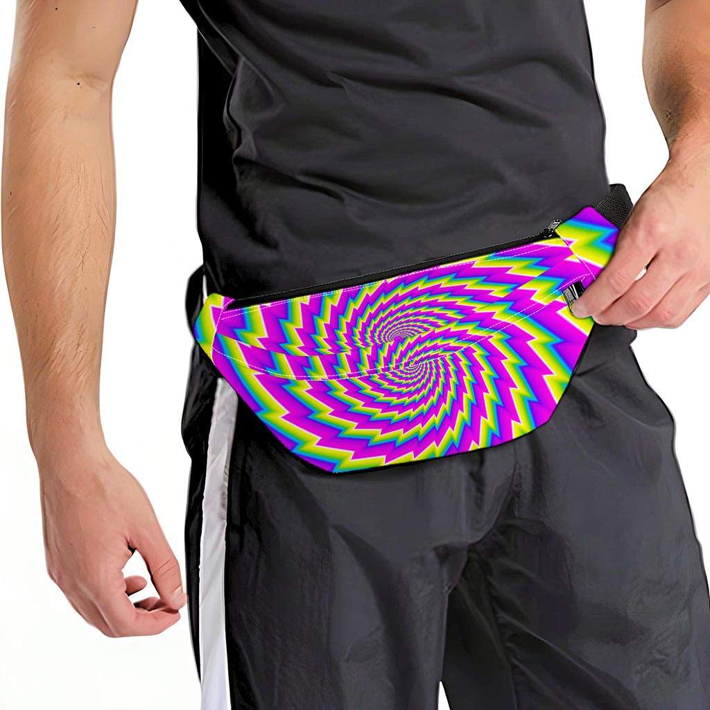 Abstract Twisted Moving Optical Illusion Fanny Pack