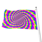 Abstract Twisted Moving Optical Illusion Flag