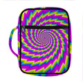 Abstract Twisted Moving Optical Illusion Front Pocket Bible Bag