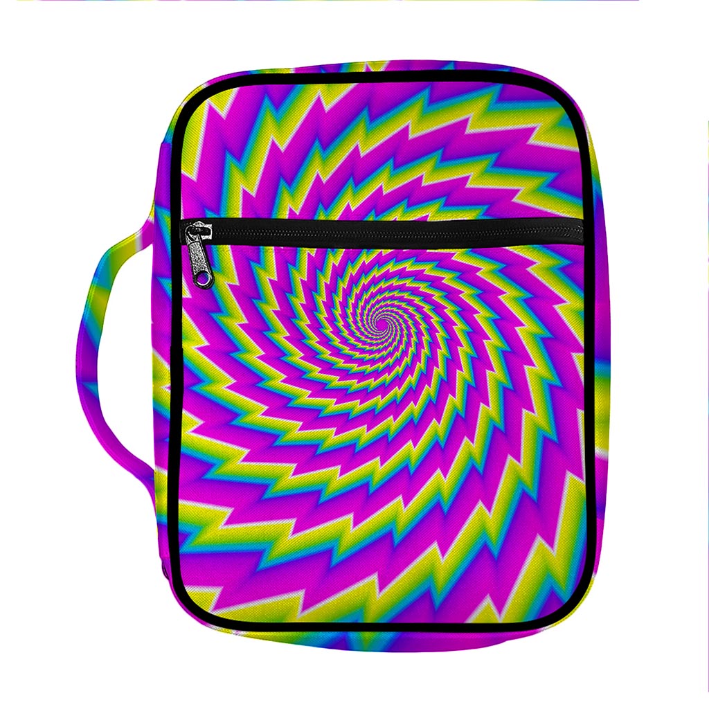 Abstract Twisted Moving Optical Illusion Front Pocket Bible Bag