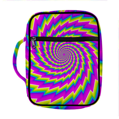Abstract Twisted Moving Optical Illusion Front Pocket Bible Bag