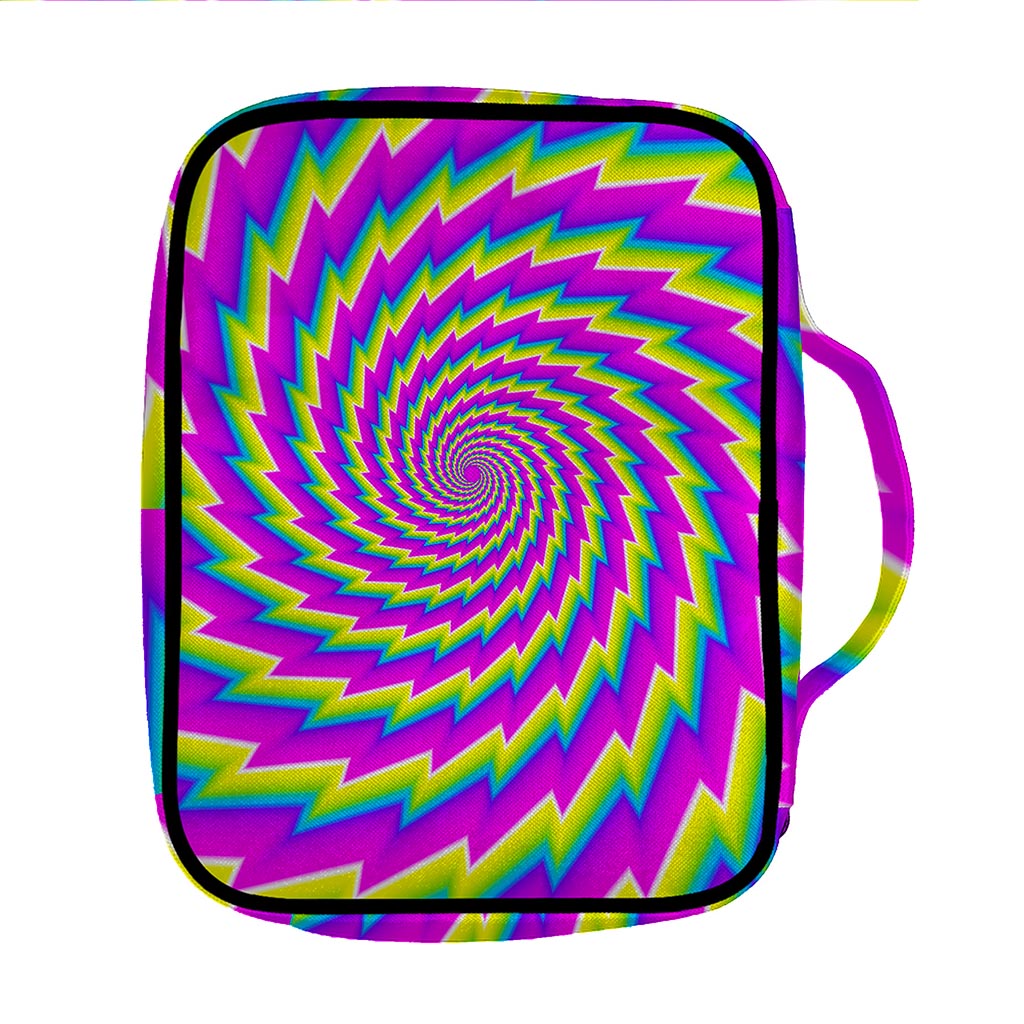 Abstract Twisted Moving Optical Illusion Front Pocket Bible Bag