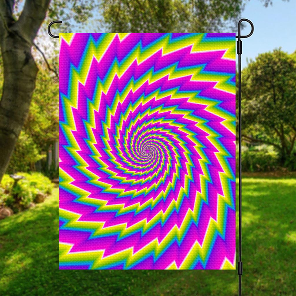 Abstract Twisted Moving Optical Illusion Garden Flag