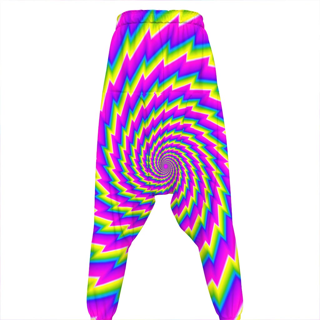 Abstract Twisted Moving Optical Illusion Hammer Pants