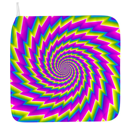 Abstract Twisted Moving Optical Illusion Hand Towel