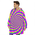 Abstract Twisted Moving Optical Illusion Hoodie Blanket