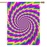 Abstract Twisted Moving Optical Illusion House Flag