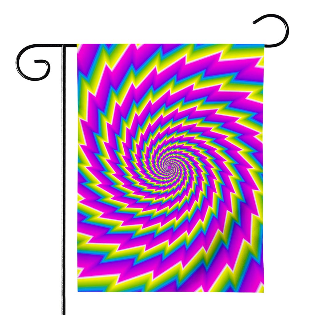 Abstract Twisted Moving Optical Illusion House Flag