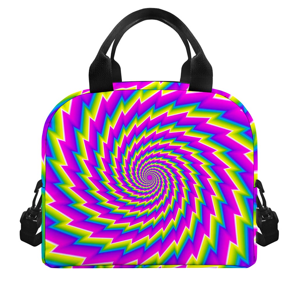 Abstract Twisted Moving Optical Illusion Insulated Lunch Bag