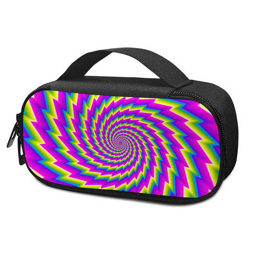 Abstract Twisted Moving Optical Illusion Insulin Cooler Travel Case