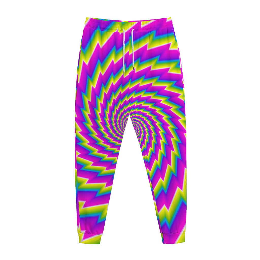 Abstract Twisted Moving Optical Illusion Jogger Pants