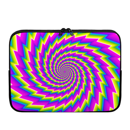 Abstract Twisted Moving Optical Illusion Laptop Sleeve