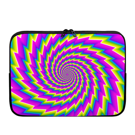 Abstract Twisted Moving Optical Illusion Laptop Sleeve