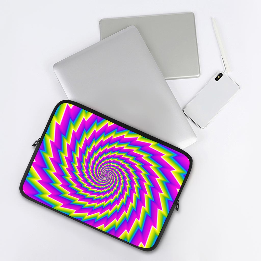 Abstract Twisted Moving Optical Illusion Laptop Sleeve