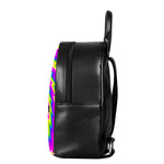 Abstract Twisted Moving Optical Illusion Leather Backpack