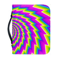 Abstract Twisted Moving Optical Illusion Leather Bible Cover