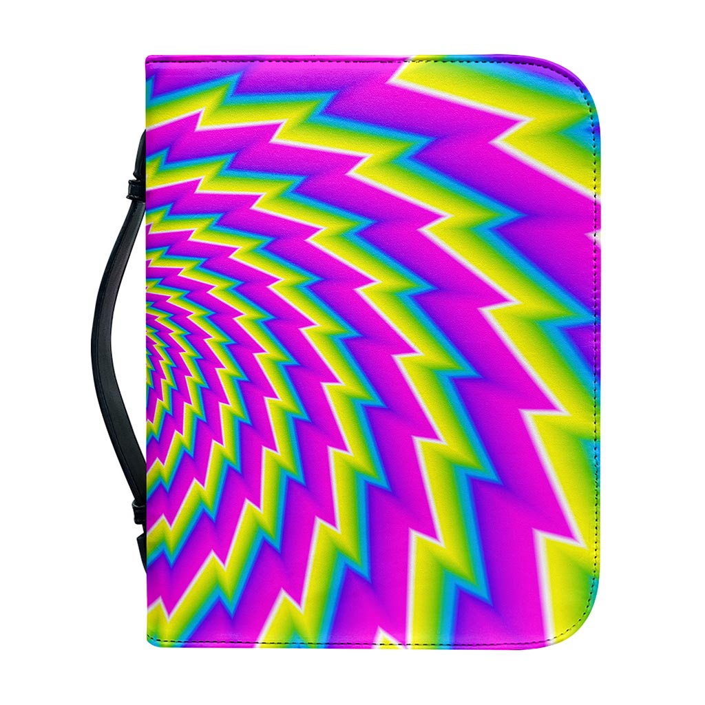 Abstract Twisted Moving Optical Illusion Leather Bible Cover