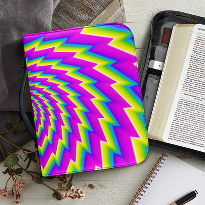 Abstract Twisted Moving Optical Illusion Leather Bible Cover