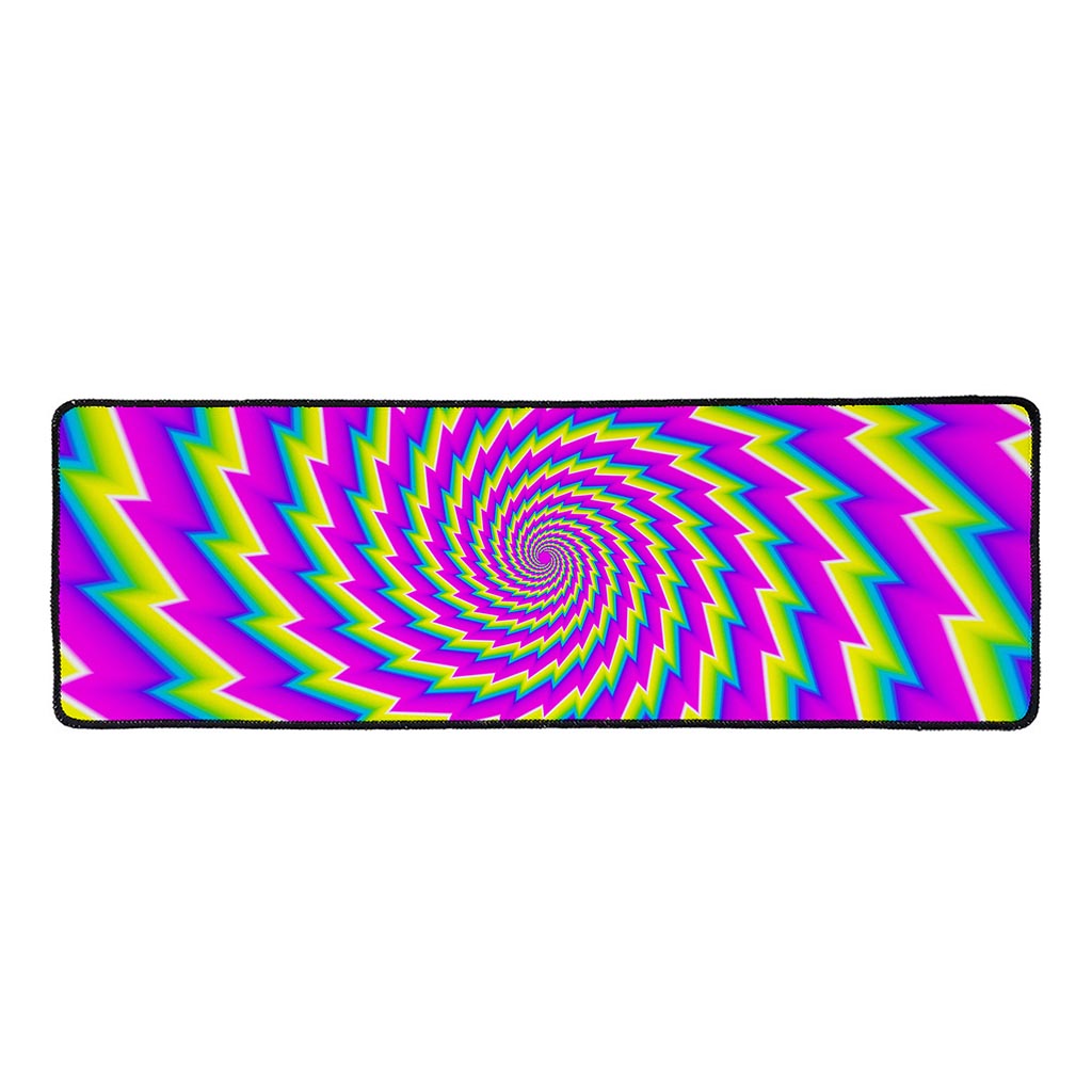 Abstract Twisted Moving Optical Illusion Long Kitchen Mat