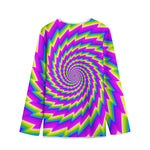 Abstract Twisted Moving Optical Illusion Long Sleeve Short Coat
