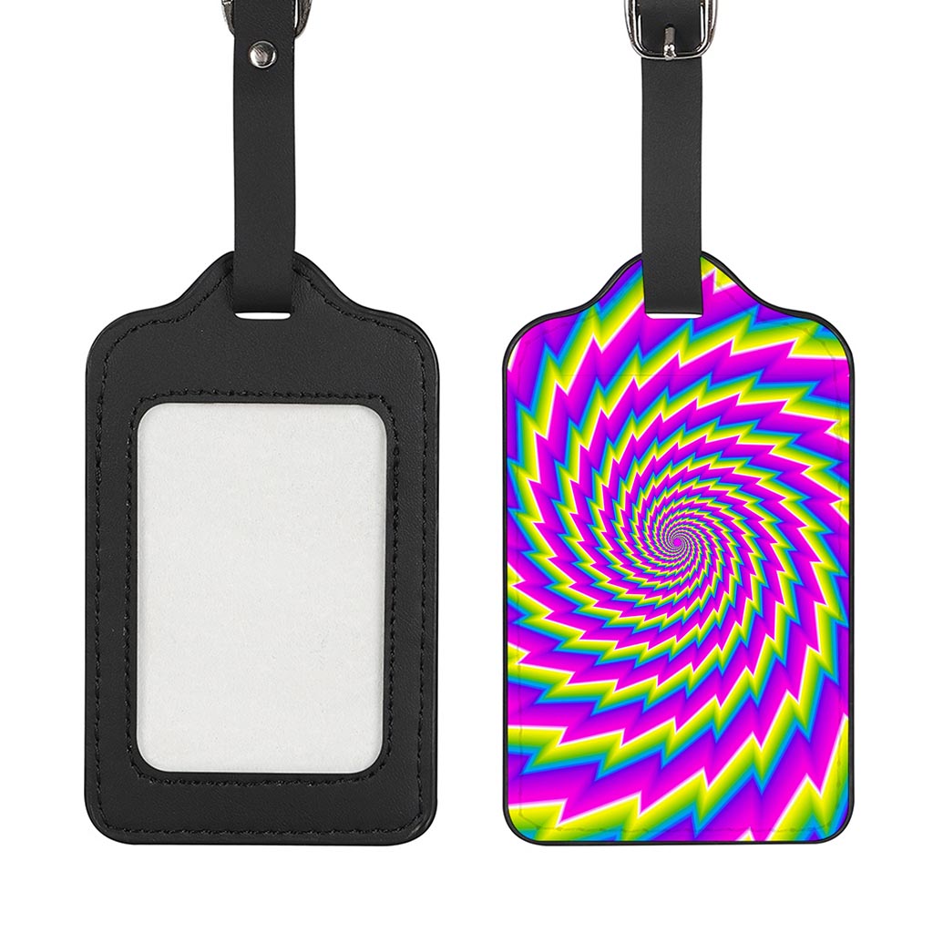 Abstract Twisted Moving Optical Illusion Luggage Tag