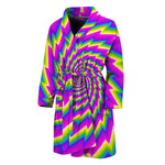 Abstract Twisted Moving Optical Illusion Men's Bathrobe