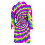 Abstract Twisted Moving Optical Illusion Men's Bathrobe
