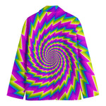 Abstract Twisted Moving Optical Illusion Men's Blazer
