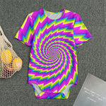 Abstract Twisted Moving Optical Illusion Men's Bodysuit